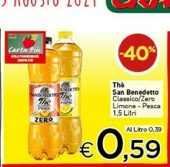 Crai San Benedetto Thè Deteinato Alla Pesca 1500 G(ml) offerta
