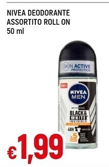 Nivea deodorante assortito roll on 50 ml