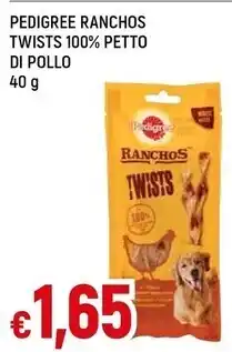 Famila Superstore Pedigree ranchos twists 100 % petto di pollo offerta