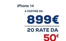 Euronics Apple iphone 14 offerta
