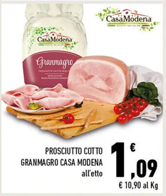Conad PROSCIUTTO COTTO GRANMAGRO CASA MODENA all'etto offerta