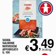 Sigma salmone norvegese affumicato