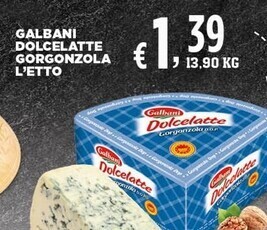 Sigma Galbani dolcelatte gorgonzola l'etto offerta