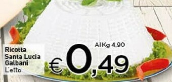 Crai Galbani Ricotta Santa Lucia offerta