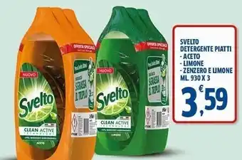 Sigma Svelto detergente piatti aceto offerta
