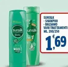 Sigma Sunsilk shampoo - balsamo vari trattamenti offerta