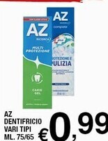 Sigma Az dentifricio vari tipi offerta