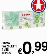 Sigma Sigma fazzoletti 4 veli offerta