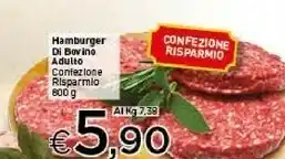 Crai Hamburger Di Bovine Adulto offerta