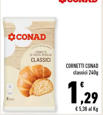Conad CORNETTI CONAD classici 240g offerta