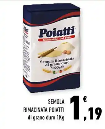 Conad Semola Rimacinata di grano duro 1Kg offerta