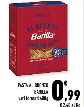 Conad PASTA AL BRONZO BARILLA vari formati 400g offerta
