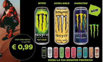 Conad ENERGY DRINK MONSTER vari gusti 50cl offerta