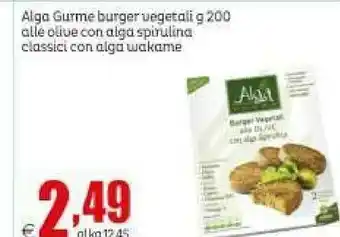 Alga Gurme - Burger Vegetali Classici Con Alga Wakame 200 G(ml)