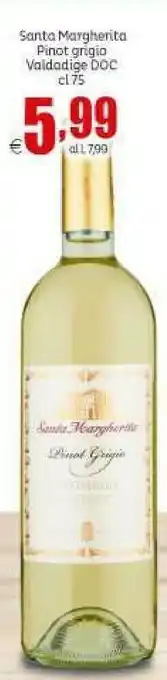 Elite Santa margherita Pinot Grigio Valdadige 750 G(ml) offerta