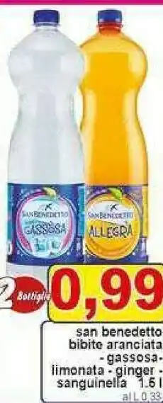 Gros San Benedetto Ginger 1500 G(ml) offerta