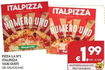 Il Centesimo PIZZA LA Nº1 ITALPIZZA VARI GUSTI GR 410/435/440 offerta