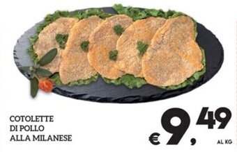 Il Centesimo COTOLETTE DI POLLO ALLA MILANESE offerta