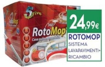 ROTOMOP SISTEMA LAVAPAVIMENTI+ RICAMBIO