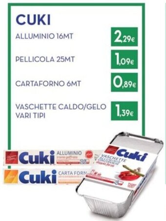 Proshop CUKI ALLUMINIO 16MT offerta