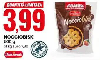 Eurospin Dolciando NOCCIOBISK 500 g offerta