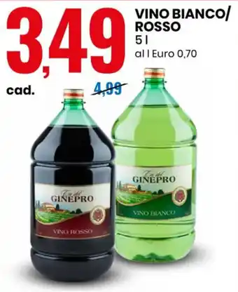 GINEPRO VINO BIANCO/ ROSSO 5 l