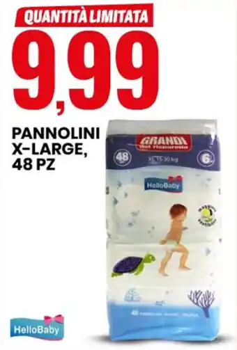 HelloBaby PANNOLINI X-LARGE, 48 PZ
