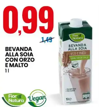 Eurospin BEVANDA ALLA SOIA CON ORZO E MALTO 1 l offerta