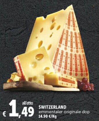 Gourmet Déco SWITZERLAND emmentaler originale dop offerta