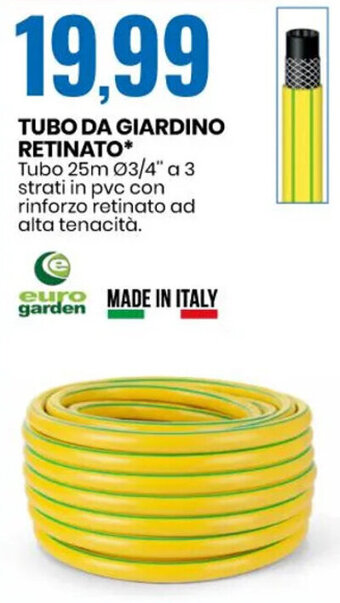 TUBO DA GIARDINO RETINATO