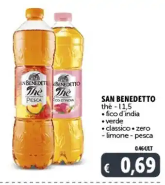 Gourmet Déco SAN BENEDETTO the - 11,5 •fico d'india •verde • classico.zero - limone - pesca offerta