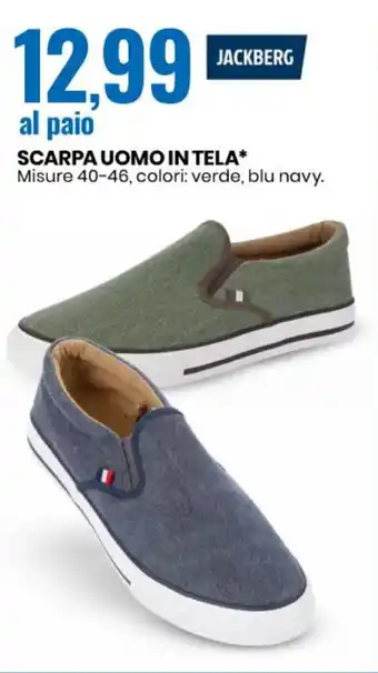 Eurospin JACKBERG SCARPA UOMO IN TELA offerta