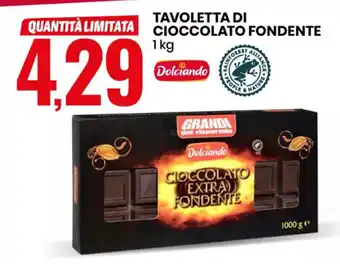 Dolciando TAVOLETTA DI CIOCCOLATO FONDENTE
