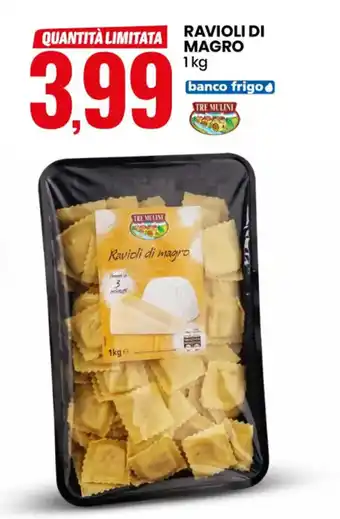 TRE MULINI RAVIOLI DI MAGRO 1 kg
