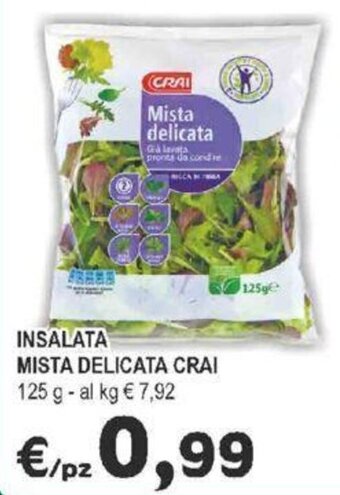 Crai INSALATA MISTA DELICATA CRAI 125 g offerta