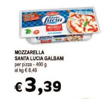 Crai MOZZARELLA SANTA LUCIA GALBANI per pizza - 400 g offerta