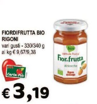 Crai FIORDIFRUTTA BIO RIGONI vari gusti - 330/340 g offerta
