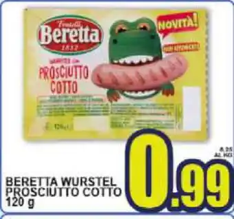 Sacoph Beretta Wurstel Prosciutto Cotto 120g offerta