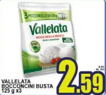 Sacoph Vallelata Bocconcini Busta 125g x 3 offerta