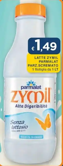 LATTE ZYMIL PARMALAT PARZ.SCREMATO 1 Bottiglia da 1 LT