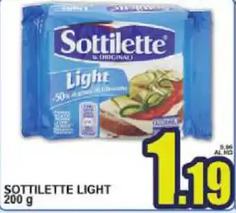 Sacoph Sottilette Light 200g offerta