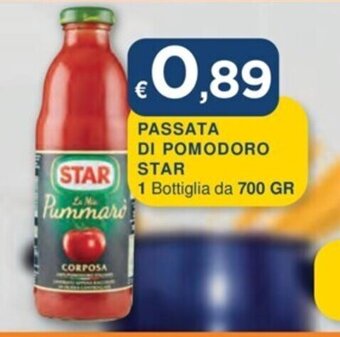 Mister Risparmio PASSATA DI POMODORO STAR 1 Bottiglia da 700 GR offerta