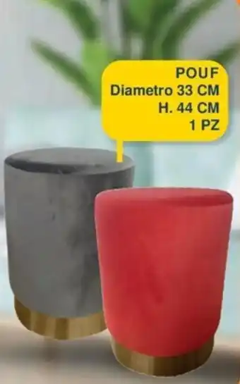 POUF Diametro 33 CM H. 44 CM 1 PZ