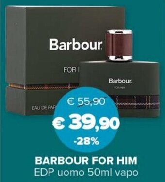 Il Tulipano BARBOUR FOR HIM EDP uomo 50ml vapo offerta