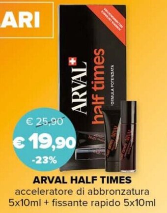 ARVAL HALF TIMES acceleratore di abbronzatura 5x10ml + fissante rapido 5x10ml