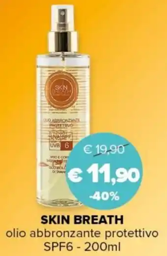 SKIN BREATH olio abbronzante protettivo SPF6 200ml