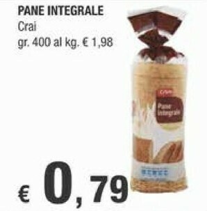 Crai Crai - Pane Integrale 400 G offerta