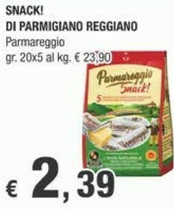 Crai Parmareggio 5 Snack Di Parmigiano Reggiano 100 G(ml) offerta