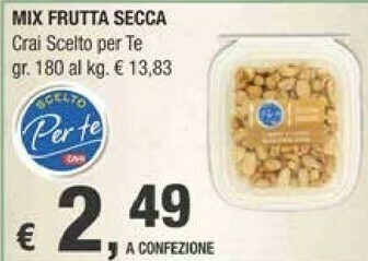 Crai Crai Mix Frutta Secca offerta