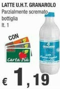 Crai Granarolo Piacere Leggero Latte UHT Parzialmente Scremato 1000 G(ml) offerta